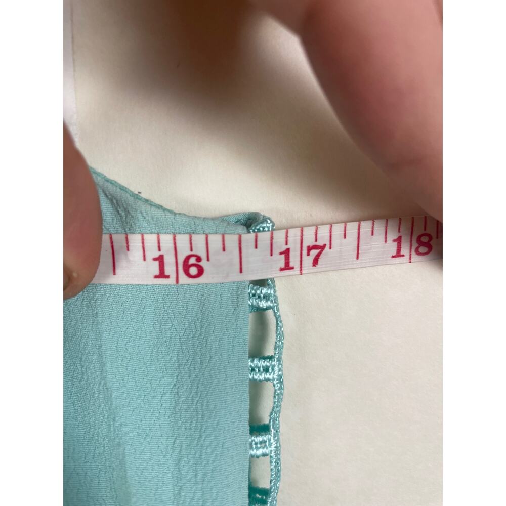 Finders Keepers Womens Way To Go Blue Sleeveless Caged Back Zipper Peplum Top - Picture 6 of 8